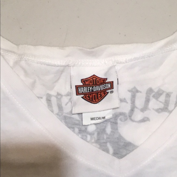 Harley Davidson V-Neck T-Shirt - Picture 4 of 4